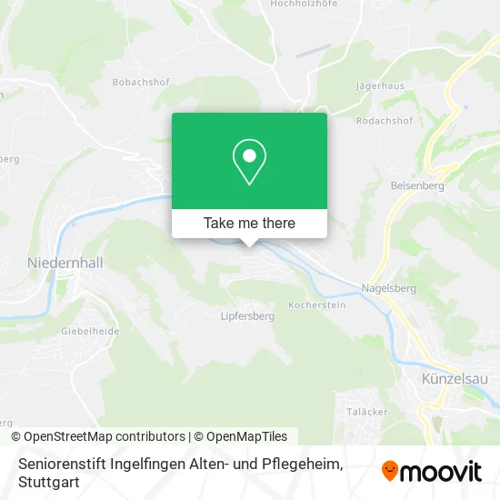 Карта Seniorenstift Ingelfingen Alten- und Pflegeheim