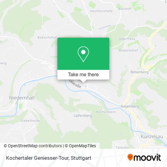 Карта Kochertaler Geniesser-Tour