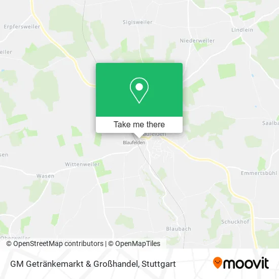 Карта GM Getränkemarkt & Großhandel