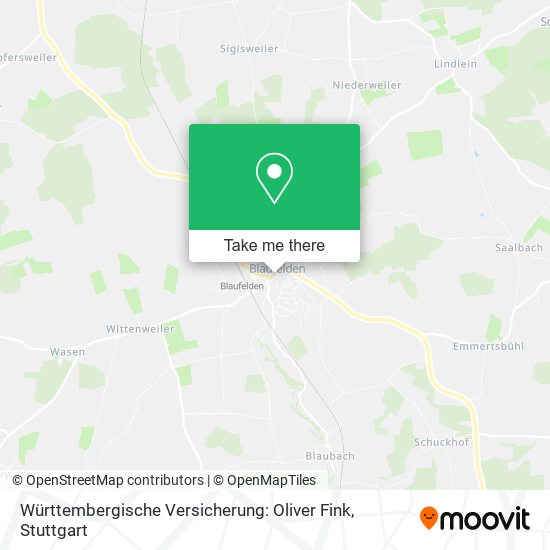 Württembergische Versicherung: Oliver Fink map
