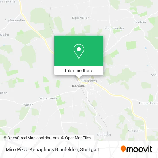 Карта Miro Pizza Kebaphaus Blaufelden