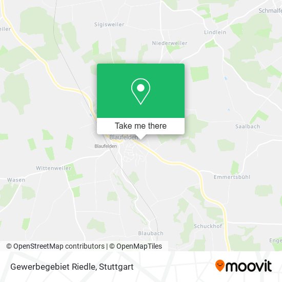 Gewerbegebiet Riedle map