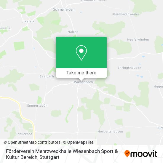 Карта Förderverein Mehrzweckhalle Wiesenbach Sport & Kultur Bereich