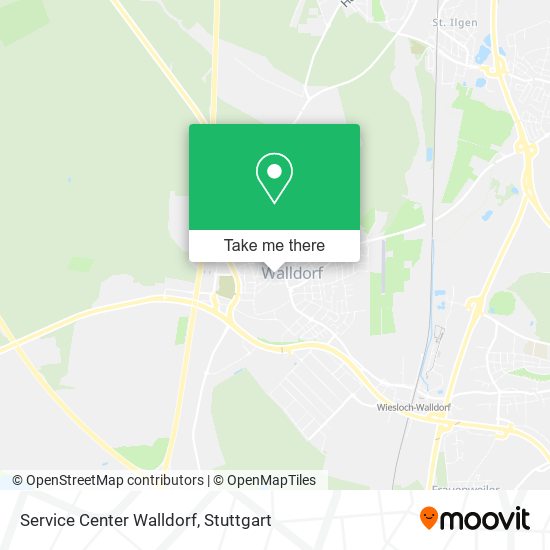 Service Center Walldorf map