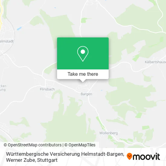 Карта Württembergische Versicherung Helmstadt-Bargen, Werner Zube