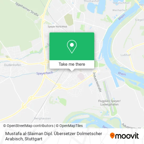 Карта Mustafa al-Slaiman Dipl. Übersetzer Dolmetscher Arabisch