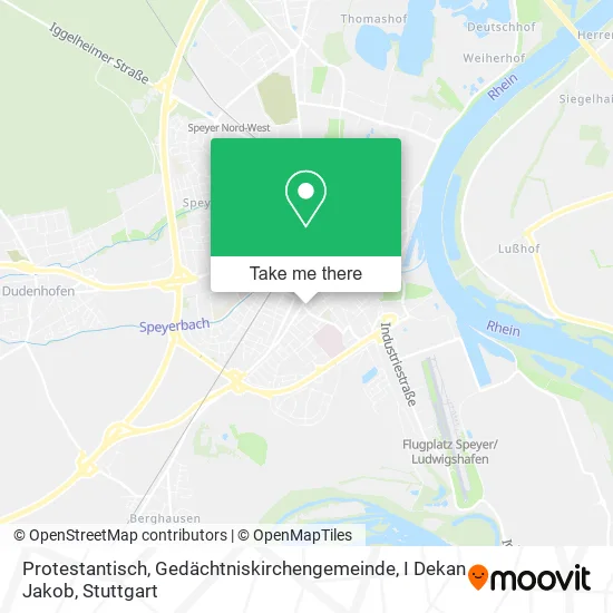 Карта Protestantisch, Gedächtniskirchengemeinde, I Dekan Jakob