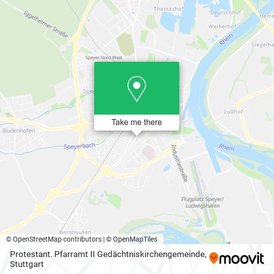 Карта Protestant. Pfarramt II Gedächtniskirchengemeinde