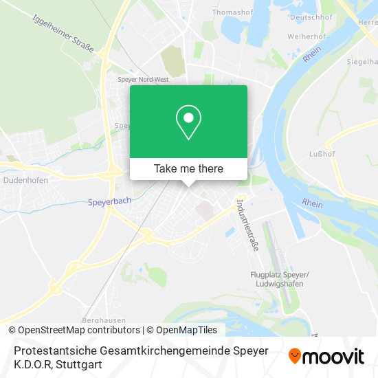 Protestantsiche Gesamtkirchengemeinde Speyer K.D.O.R map