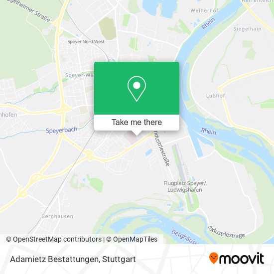 Adamietz Bestattungen map