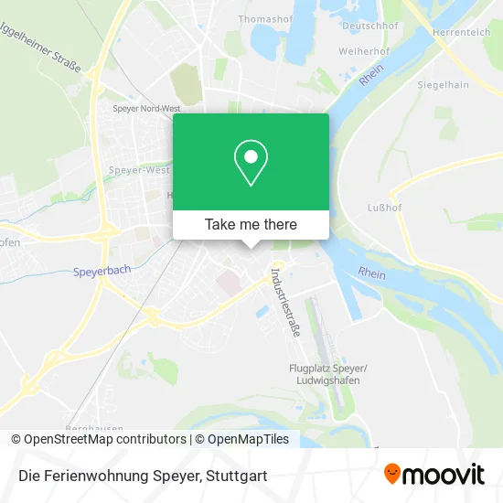 Карта Die Ferienwohnung Speyer