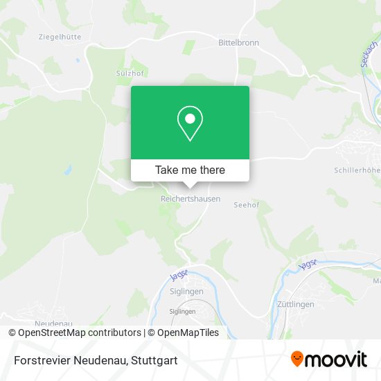 Forstrevier Neudenau map
