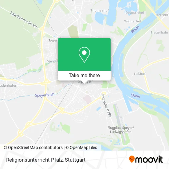 Карта Religionsunterricht Pfalz