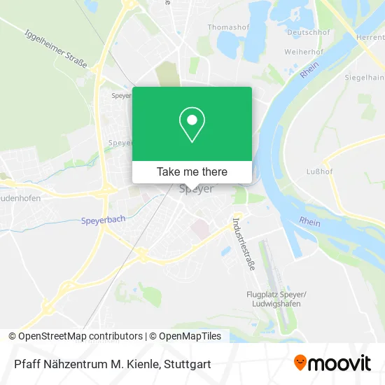 Карта Pfaff Nähzentrum M. Kienle