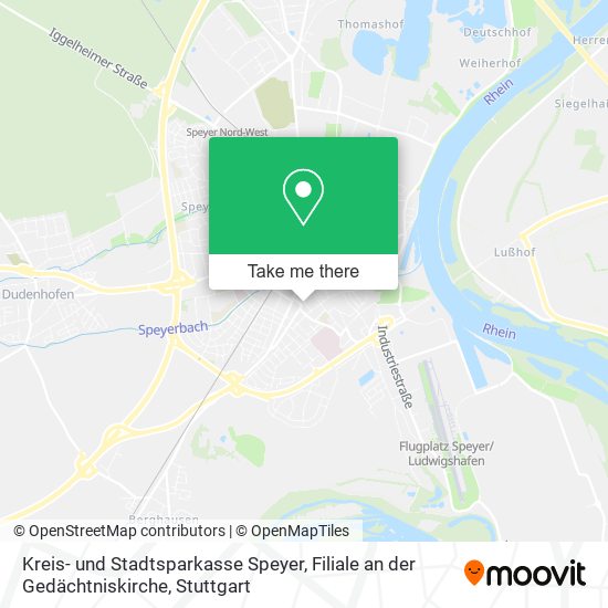 Kreis- und Stadtsparkasse Speyer, Filiale an der Gedächtniskirche map