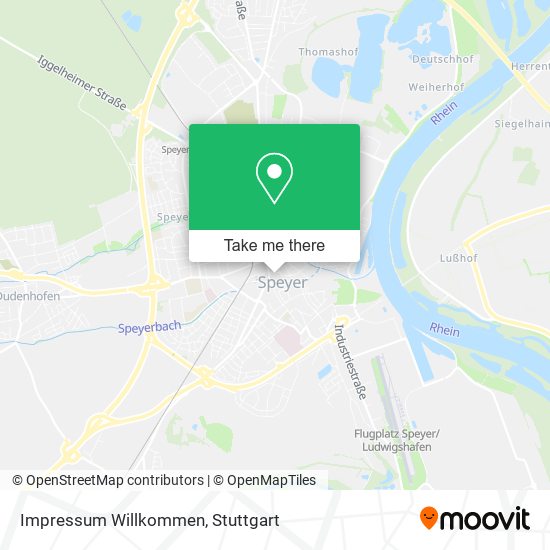 Impressum Willkommen map