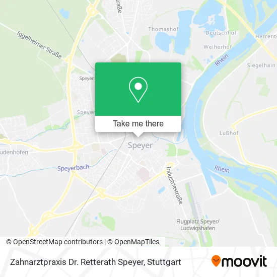 Карта Zahnarztpraxis Dr. Retterath Speyer