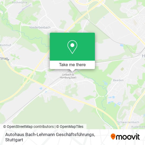 Autohaus Bach-Lehmann Geschäftsführungs map