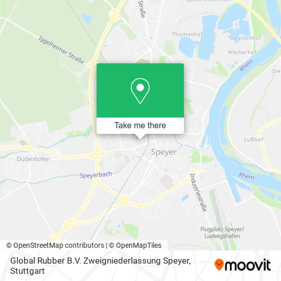 Карта Global Rubber B.V. Zweigniederlassung Speyer