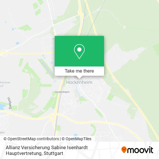 Карта Allianz Versicherung Sabine Isenhardt Hauptvertretung