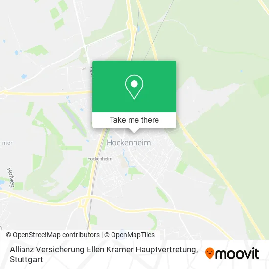 Карта Allianz Versicherung Ellen Krämer Hauptvertretung