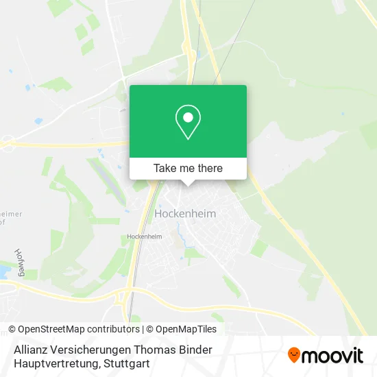 Карта Allianz Versicherungen Thomas Binder Hauptvertretung