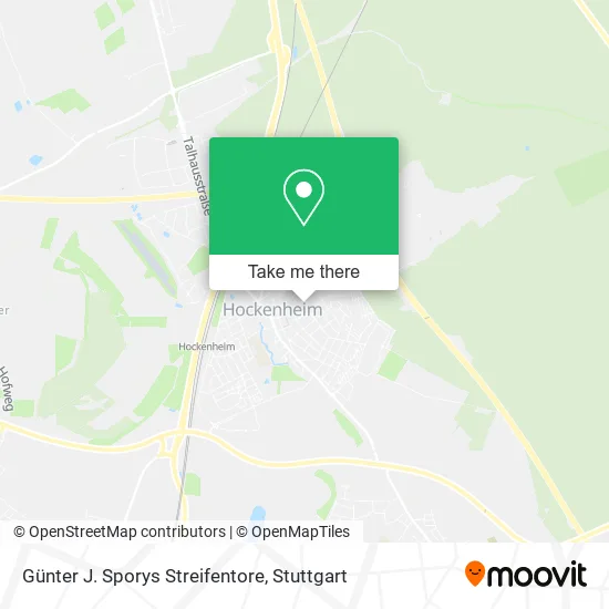 Карта Günter J. Sporys Streifentore