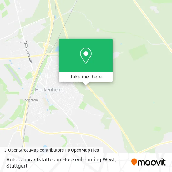 Карта Autobahnraststätte am Hockenheimring West