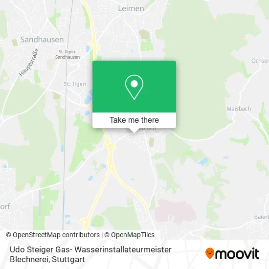 Карта Udo Steiger Gas- Wasserinstallateurmeister Blechnerei