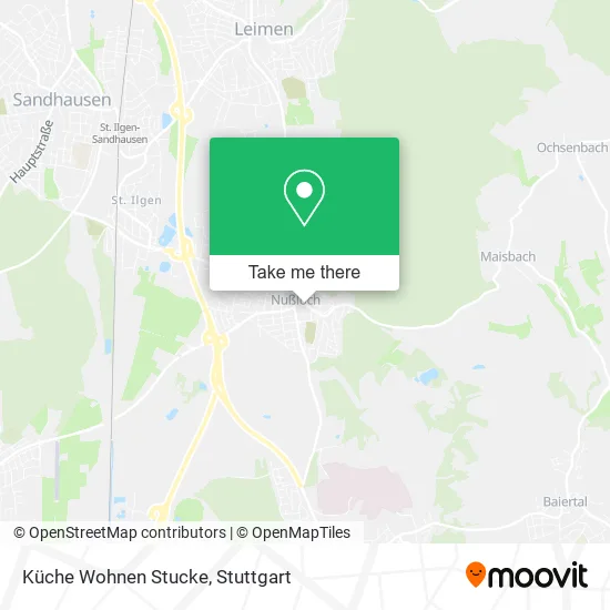 Карта Küche Wohnen Stucke