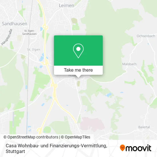 Карта Casa Wohnbau- und Finanzierungs-Vermittlung