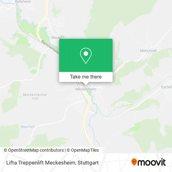 Карта Lifta Treppenlift Meckesheim