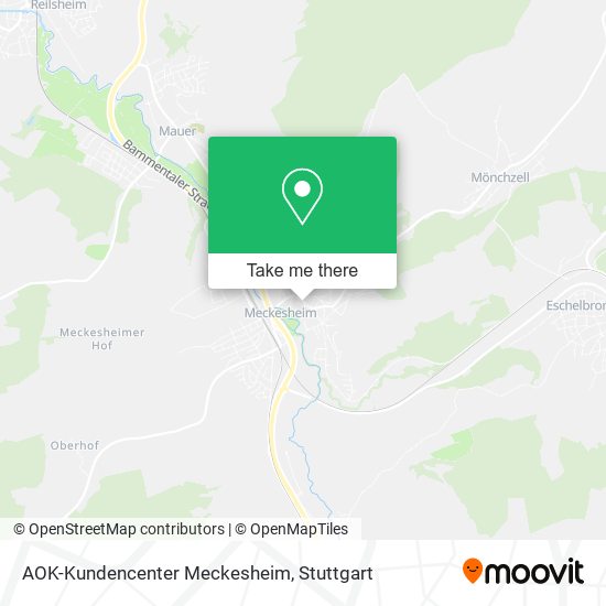 AOK-Kundencenter Meckesheim map