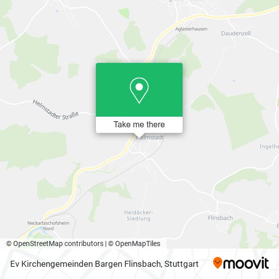 Ev Kirchengemeinden Bargen Flinsbach map