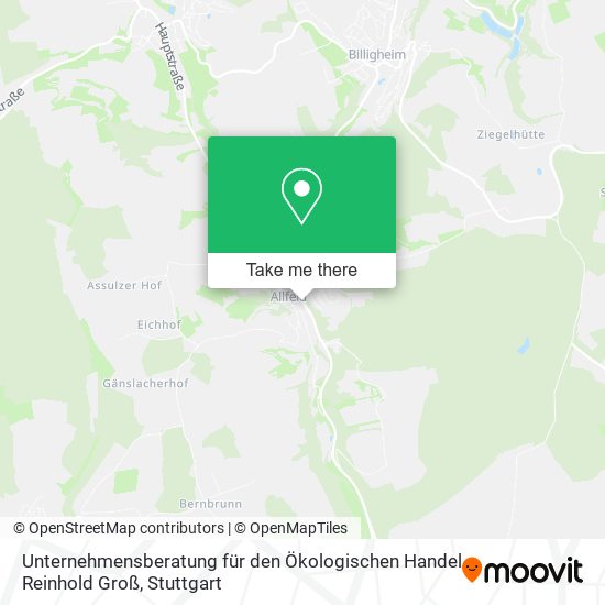 Unternehmensberatung für den Ökologischen Handel Reinhold Groß map