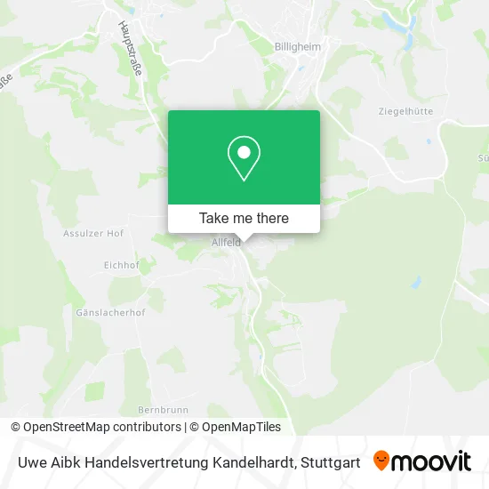 Карта Uwe Aibk Handelsvertretung Kandelhardt
