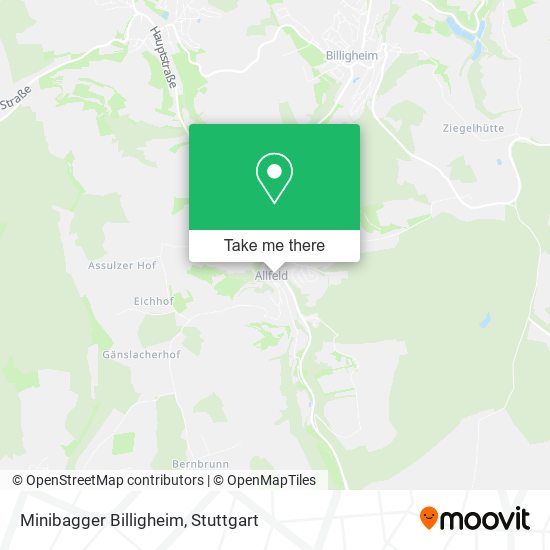 Minibagger Billigheim map