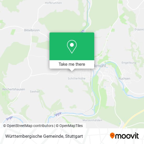 Württembergische Gemeinde map