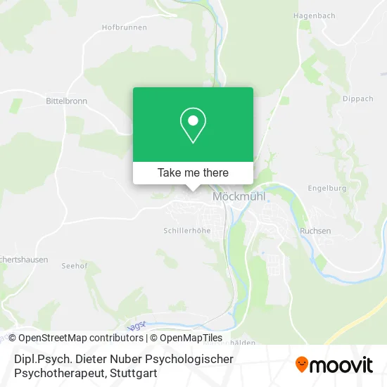 Карта Dipl.Psych. Dieter Nuber Psychologischer Psychotherapeut