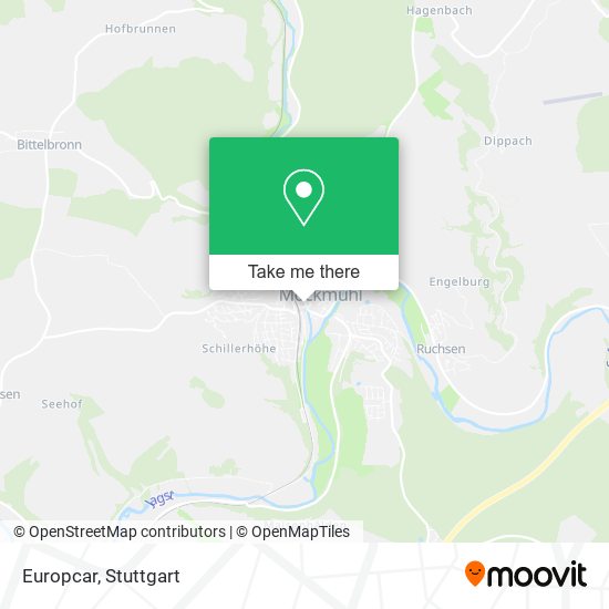 Europcar map