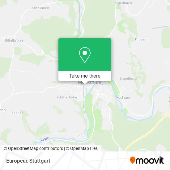 Карта Europcar
