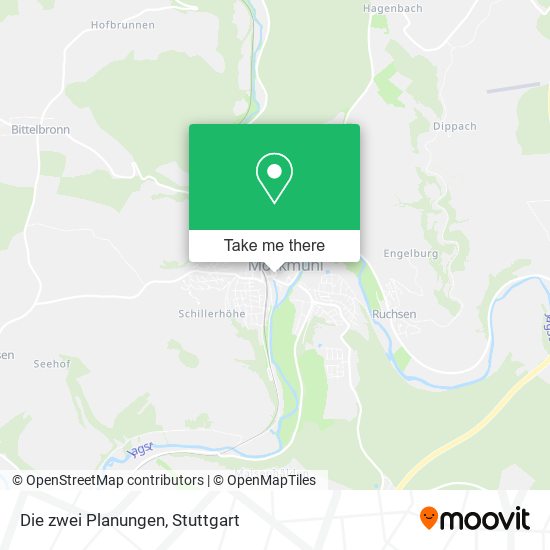 Die zwei Planungen map