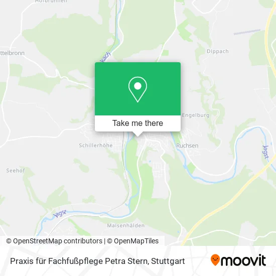 Карта Praxis für Fachfußpflege Petra Stern