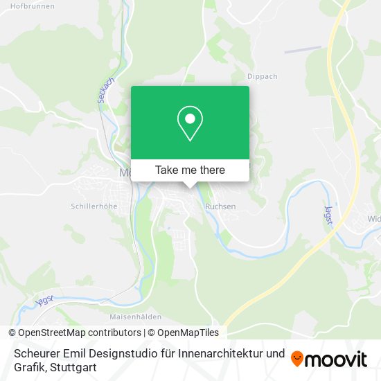 Scheurer Emil Designstudio für Innenarchitektur und Grafik map