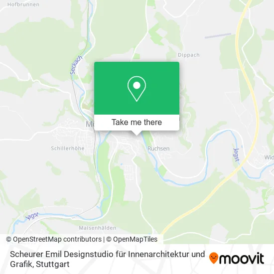 Scheurer Emil Designstudio für Innenarchitektur und Grafik map