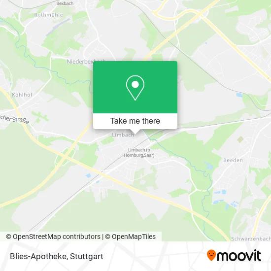 Карта Blies-Apotheke