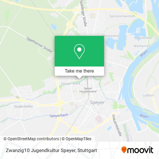 Карта Zwanzig10 Jugendkultur Speyer