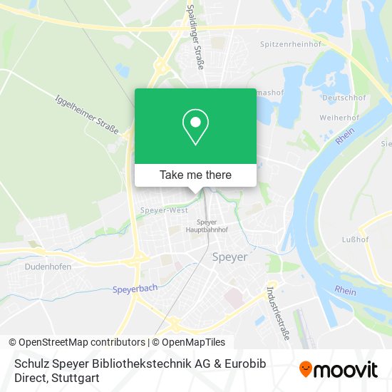 Карта Schulz Speyer Bibliothekstechnik AG & Eurobib Direct