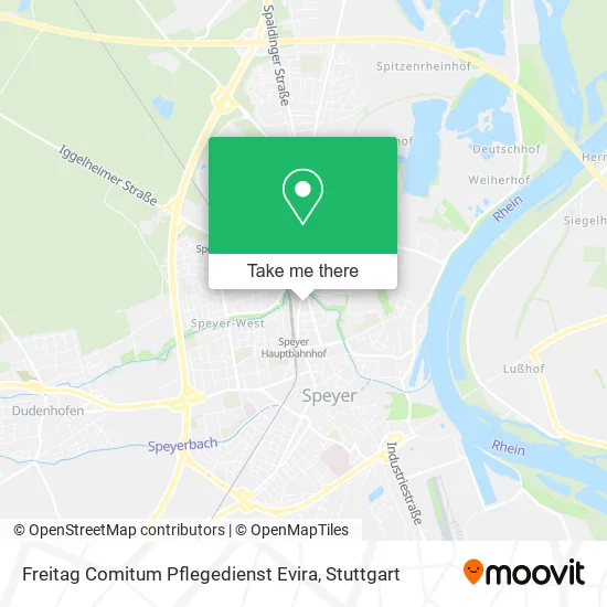 Карта Freitag Comitum Pflegedienst Evira