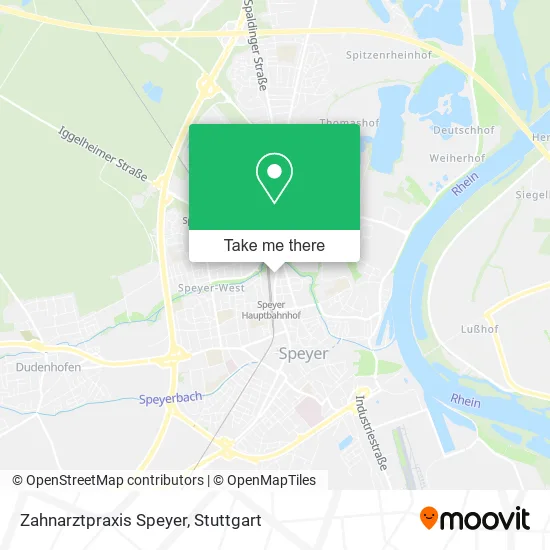 Карта Zahnarztpraxis Speyer